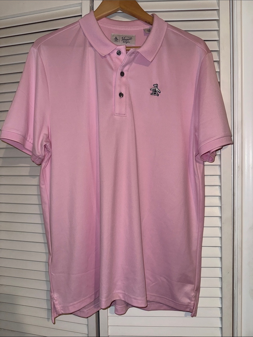 Original Penguin Men’s Light Pink Polo Shirt - L
